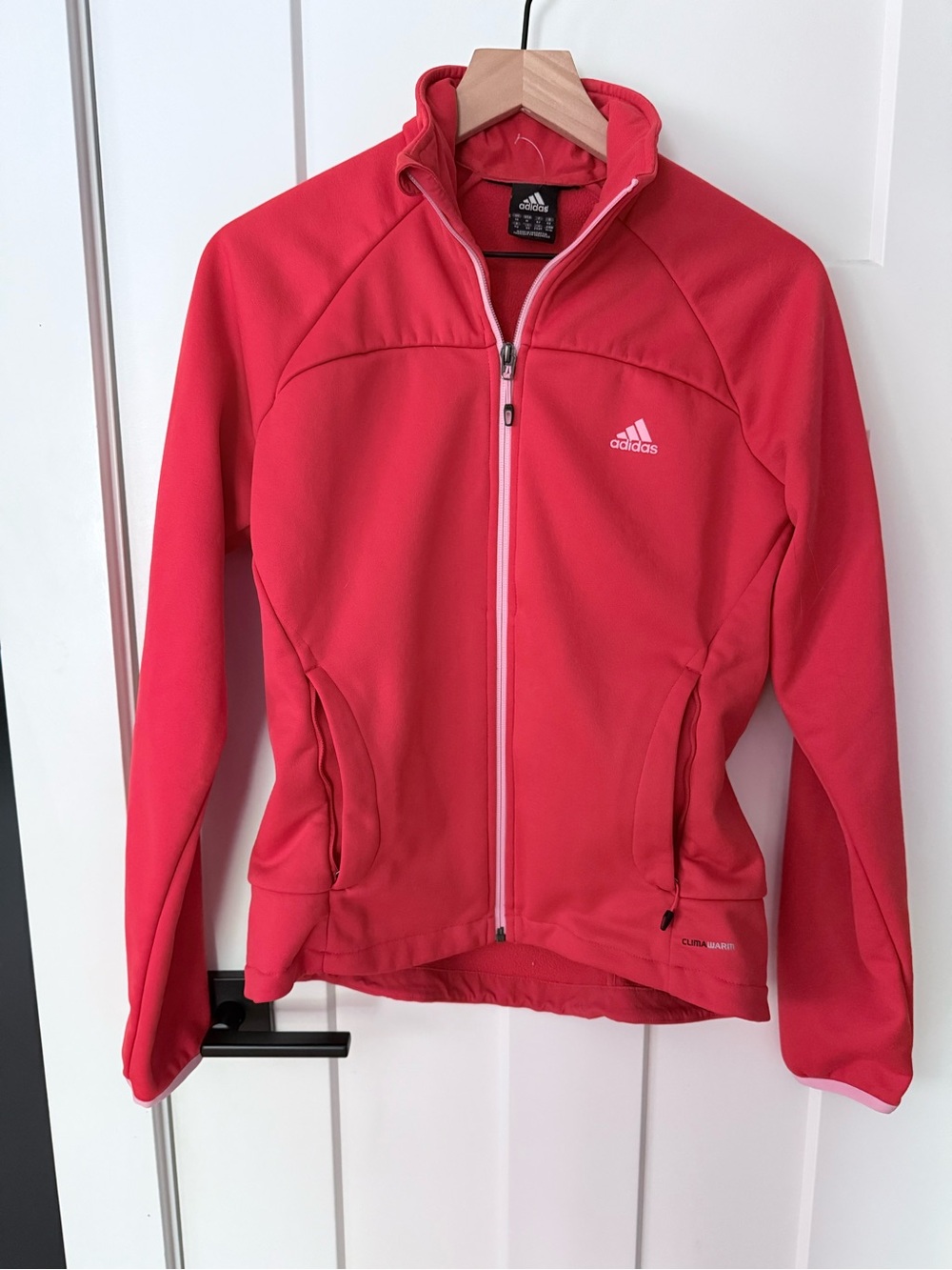 ADIDAS Women's red & Pink Full-Zip Athletic Jacket